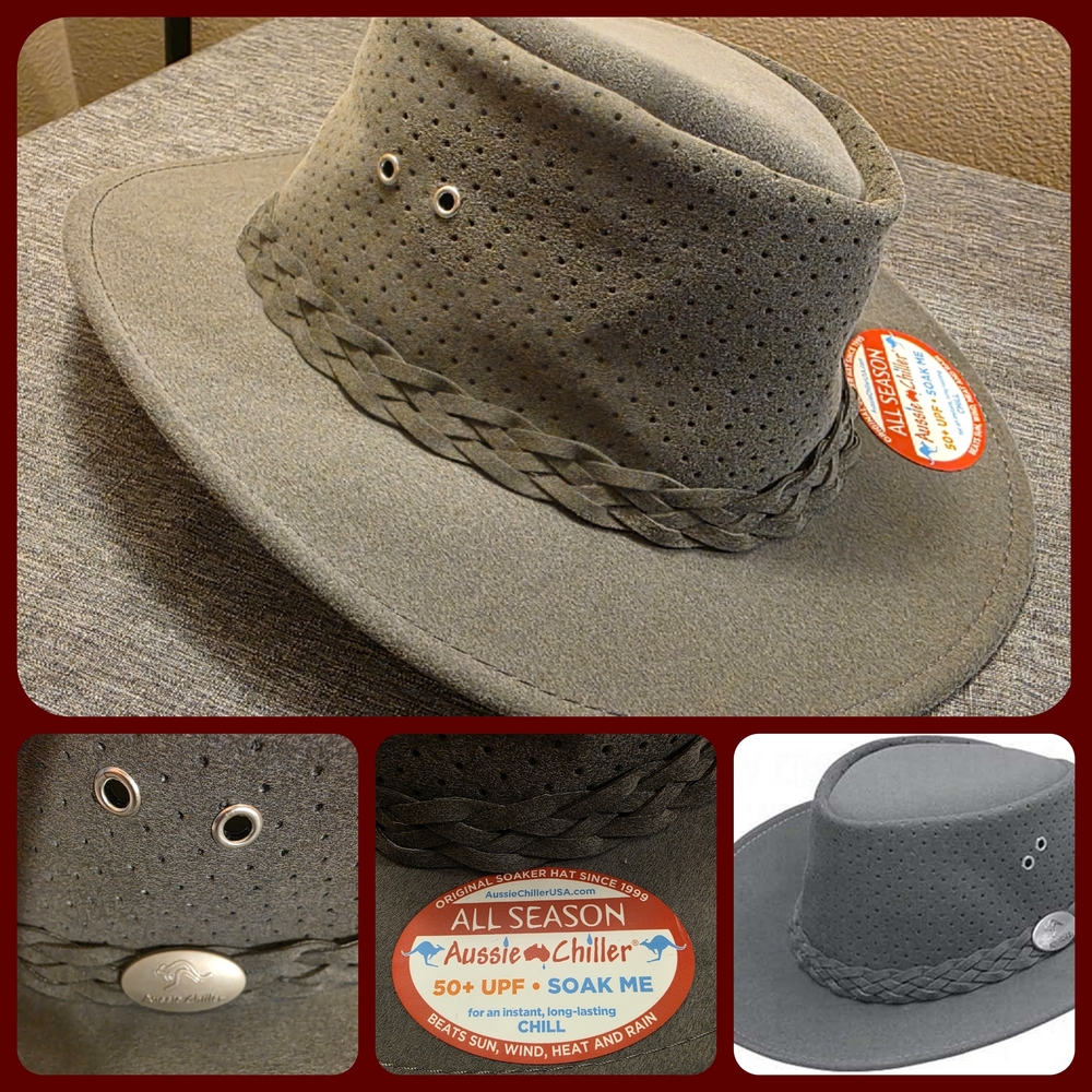 Aussie Chiller Gray Outback Bushie Hat